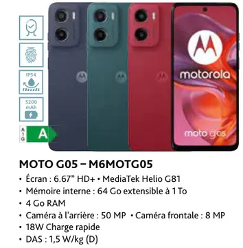 Offre: Moto g05-m6motg05