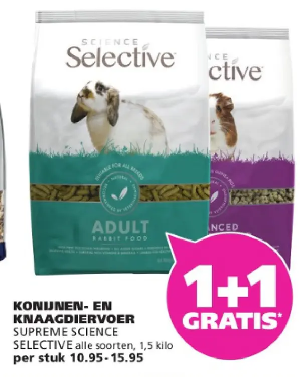 Aanbieding: Konijnen- en knaagdiervoer