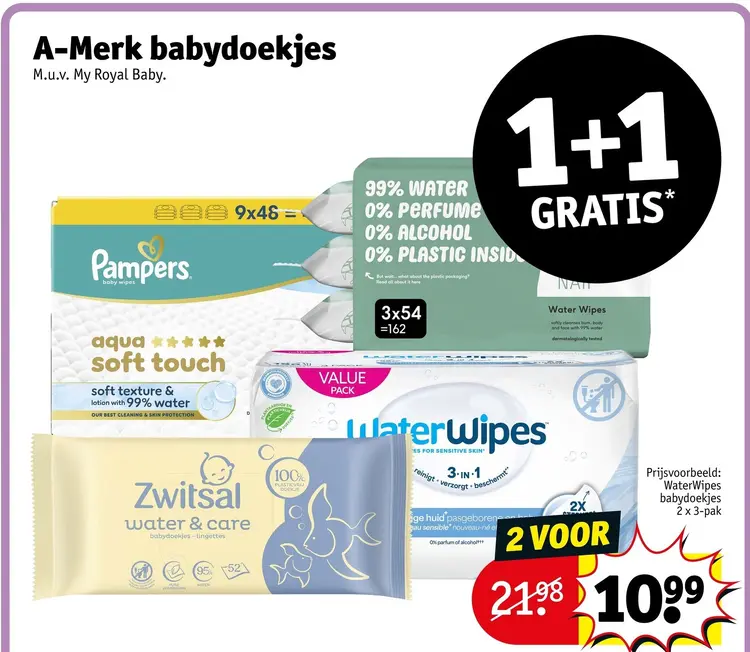 Aanbieding: A-Merk babydoekjes