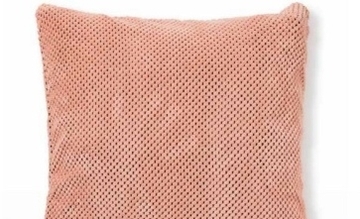 Aanbieding: Sierkussen met blokjes - roze - 45x45 cm