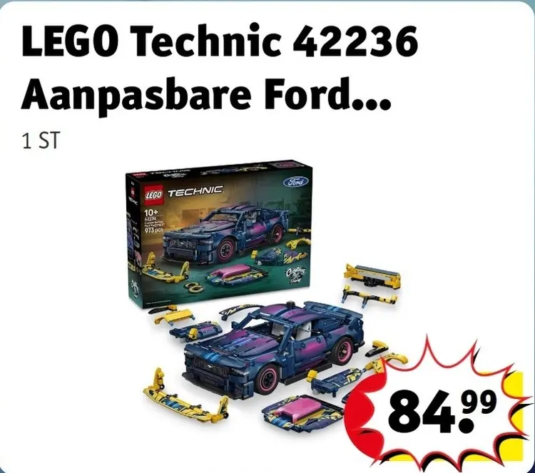 Aanbieding: LEGO Technic 42236 Aanpasbare Ford...