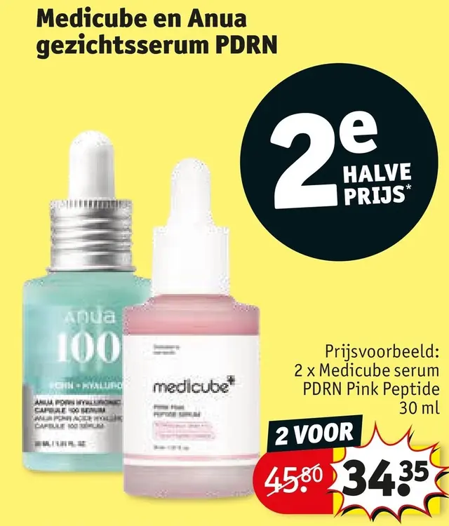 Promotie: Medicube en Anua gezichtsserum PDRN