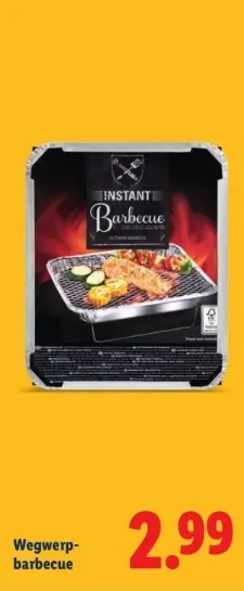 Aanbieding: Wegwerp-barbecue