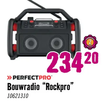 Aanbieding: Bouwradio "Rockpro"