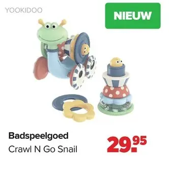 Aanbieding: Badspeelgoed Crawl N Go Snail
