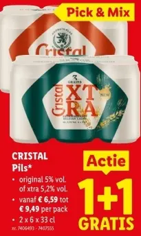 Promotie: CRISTAL Pils