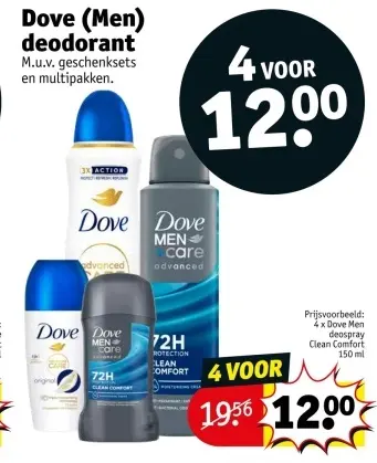 Promotie: Dove (Men) deodorant