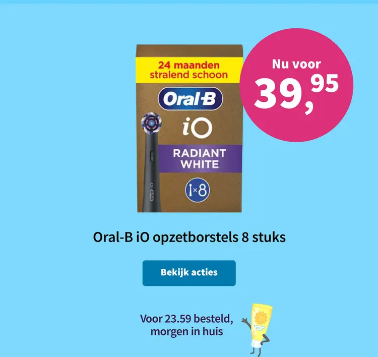 Promotie: Oral-B iO opzetborstels