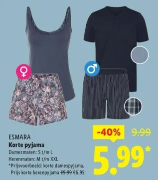Aanbieding: Korte pyjama