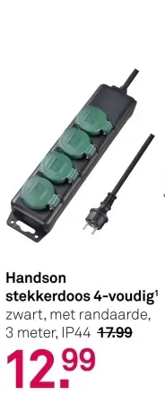 Aanbieding: stekkerdoos 4-voudig