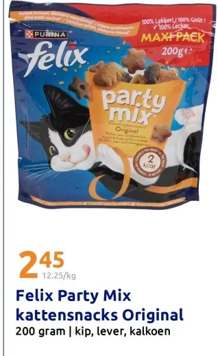 Promotie: Felix Party Mix kattensnacks Original