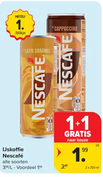 Aanbieding: IJskoffie Nescafé