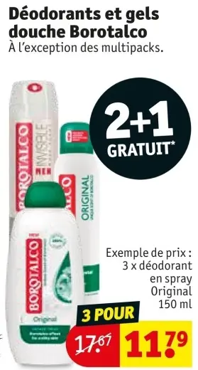 Offre: Déodorants et gels douche