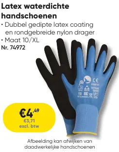 Promotie: Latex waterdichte handschoenen