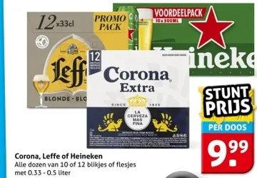 Aanbieding: Corona, Leffe of Heineken