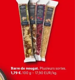Offre: Barre de nougat