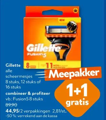 Promotie: Gillette scheermesjes