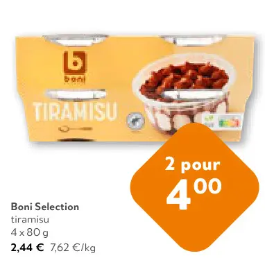 Offre: tiramisu