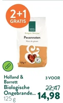 Aanbieding: Biologische Ongebrande Pecannoten