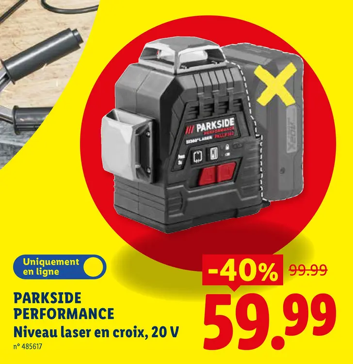 Offre: Niveau laser en croix