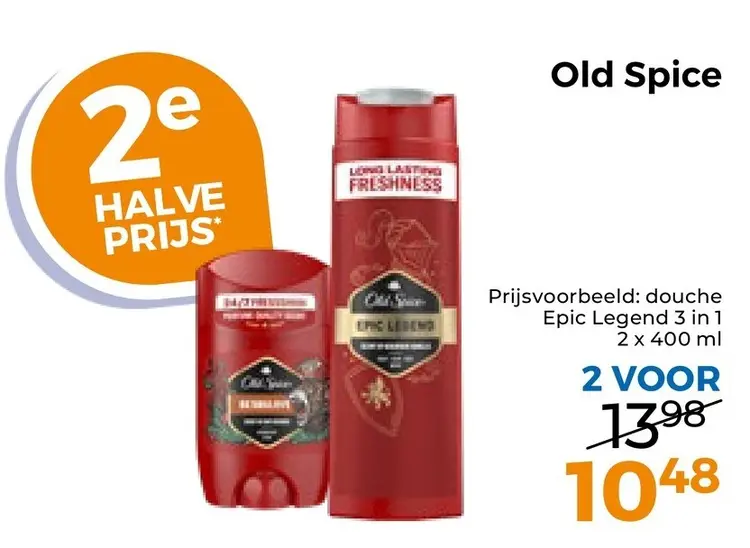 Aanbieding: Old Spice douche Epic Legend 3 in 1