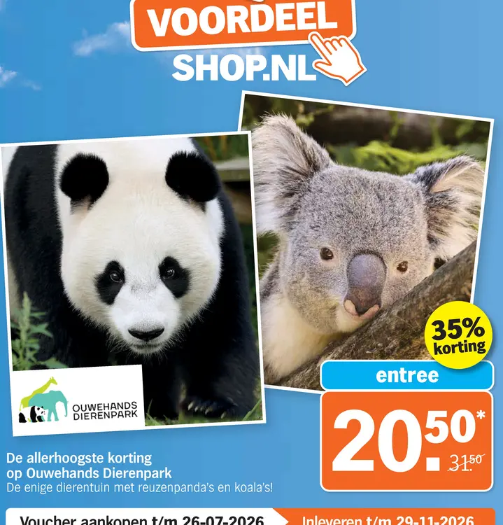 Aanbieding: Ouwehands Dierenpark