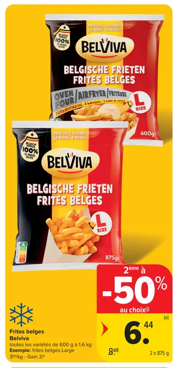 Offre: Frites belges