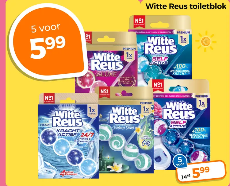 Aanbieding: Witte Reus toiletblok
