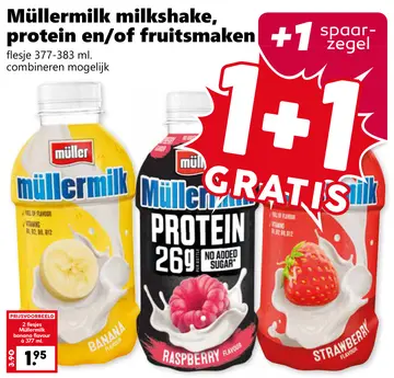 Aanbieding: Milkshake, protein en/of fruitsmaken
