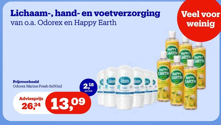 Aanbieding: Lichaam-, hand- en voetverzorging