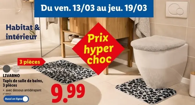 Offre: Tapis de salle de bains
