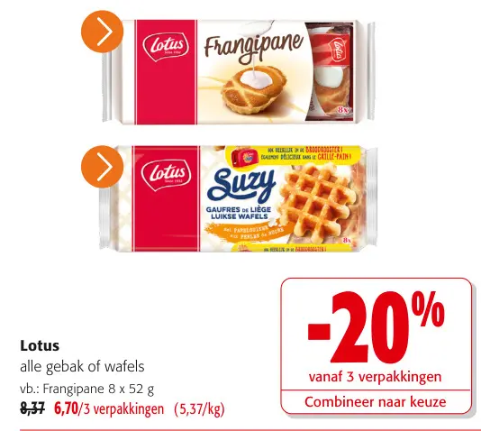 Promotie: Frangipane, Suzy Gaufres de Liège Luikse Wafel