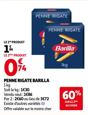 Promotie: Penne rigate