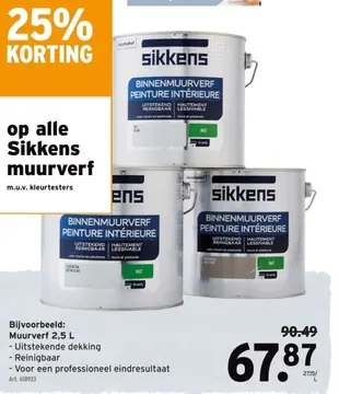 Aanbieding: Sikkens muurverf