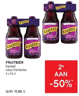 Promotie: FRUITBIER Kasteel rubus framboise