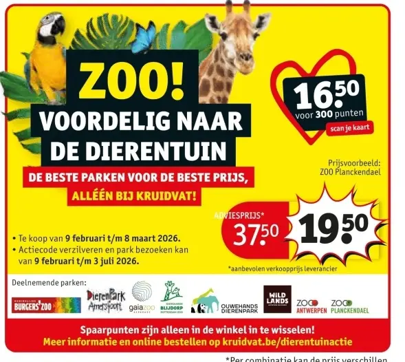 Promotie: Zoo! voordelig naar de dierentuin