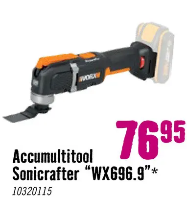 Aanbieding: Accumultitool Sonicrafter WX696.9 (zonder accu)