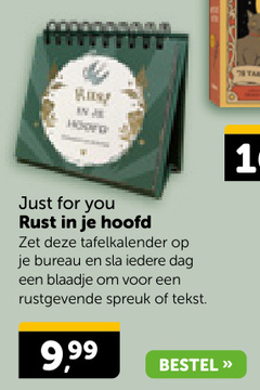 Aanbieding: Rust in je hoofd