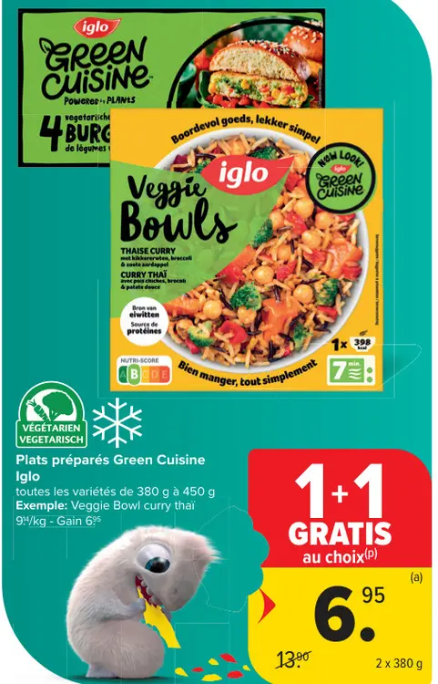 Offre: Plats préparés Green Cuisine