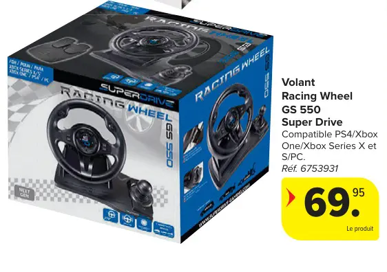 Offre: Volant Racing Wheel GS 550
