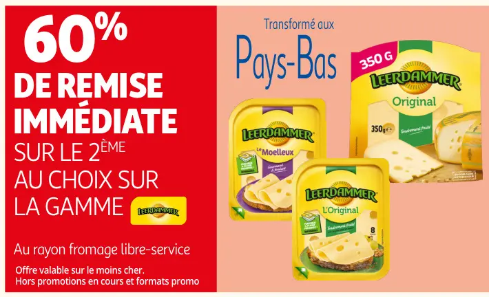 Offre: Leerdammer cheese