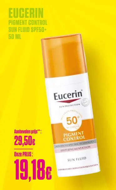 Promotie: Pigment control sun fluid spf50+