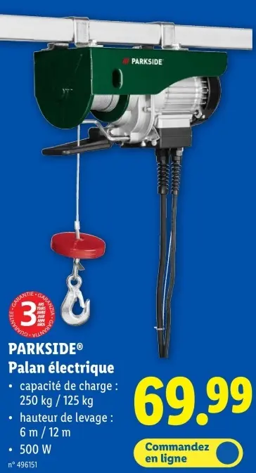 Offre: Palan électrique