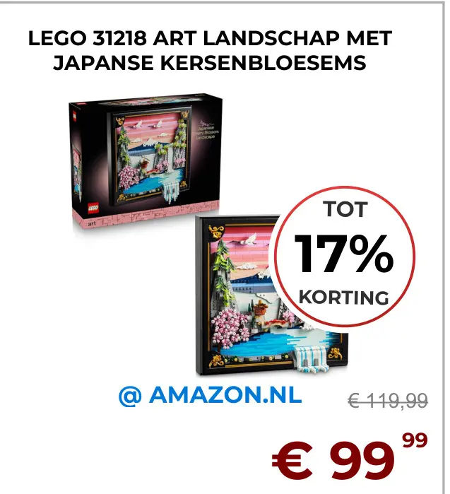 Aanbieding: Art landschap met japanse kersenbloesems