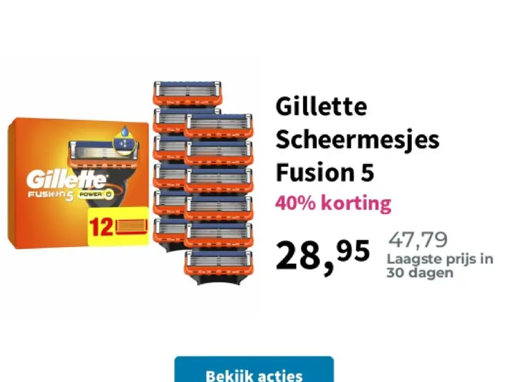Aanbieding: Scheermesjes Fusion 5
