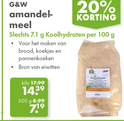 Aanbieding: amandelmeel