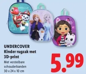Aanbieding: Kinder rugzak met 3D-print