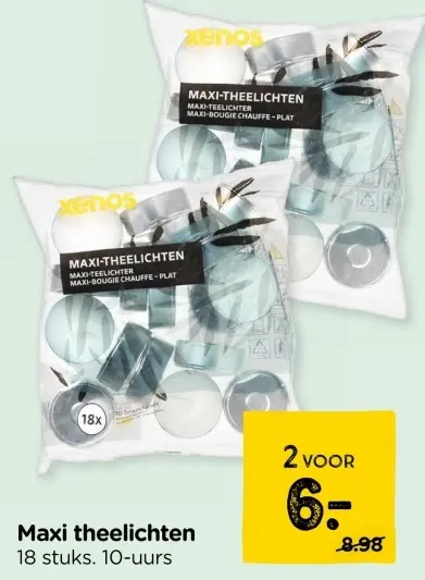 Aanbieding: Maxi theelichten