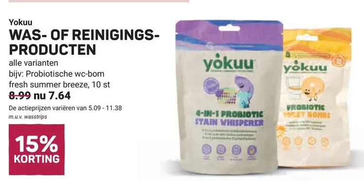 Aanbieding: Was- of reinigingsproducten