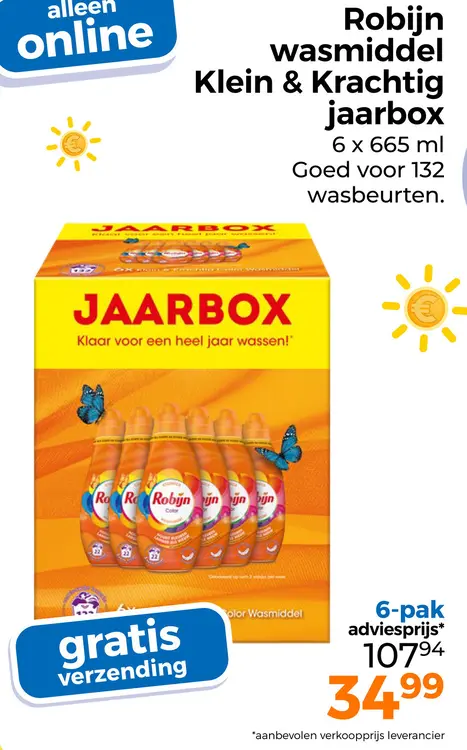 Aanbieding: Wasmiddel Klein & Krachtig jaarbox